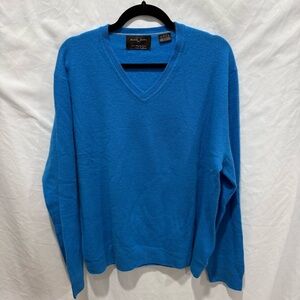 Soft Cashmere V Neck Sweater Lightweight Luxury Pullover Knit Black Brown 1826